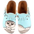thumbnail image 1 of Birki's Original Kay Kids' Sandals, Gray Seal Light Blue, 27 EU Narrow, 1 of 1