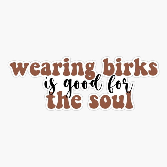 Birks Footwear Brand Art Vinyl Decal Sticker
