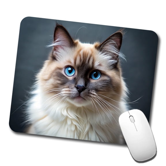 Birman Cat Photo Mouse Pad Low Profile Gaming Mat