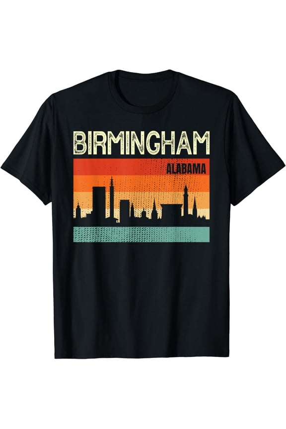 t-shirt Birmingham Alabama Town Skyline t-shirt mens t shirt，black，women，funny，misfits，men，journey