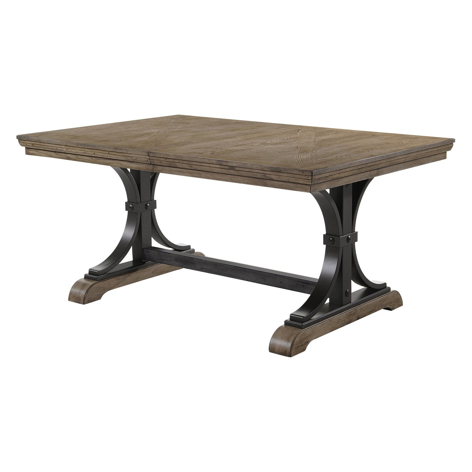 Birmingham Driftwood Finish Dining Table with Butterfly Leaf