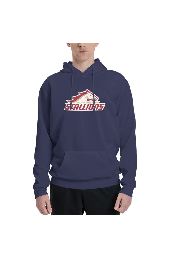 Birmingham Stallions Hoodie Fleece Casual Pullover Sweatshirt
