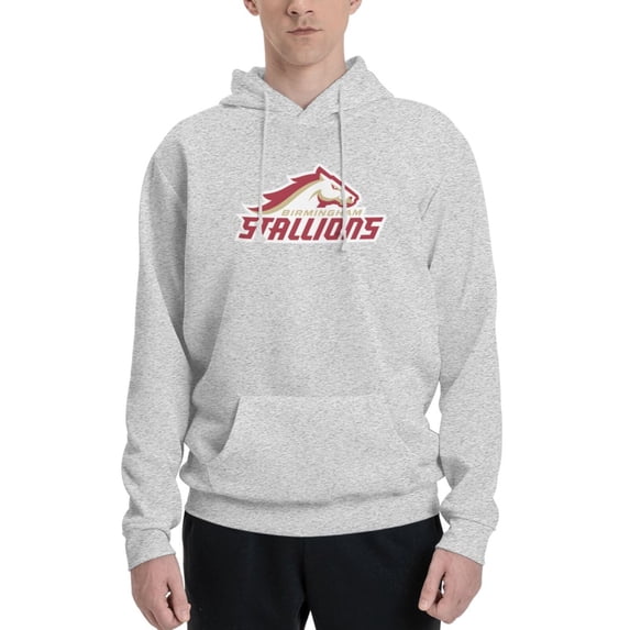 Birmingham Stallions Hoodie Men Women Unisex Fleece Casual Pullover Sweatshirt With Kangaroo Pocket