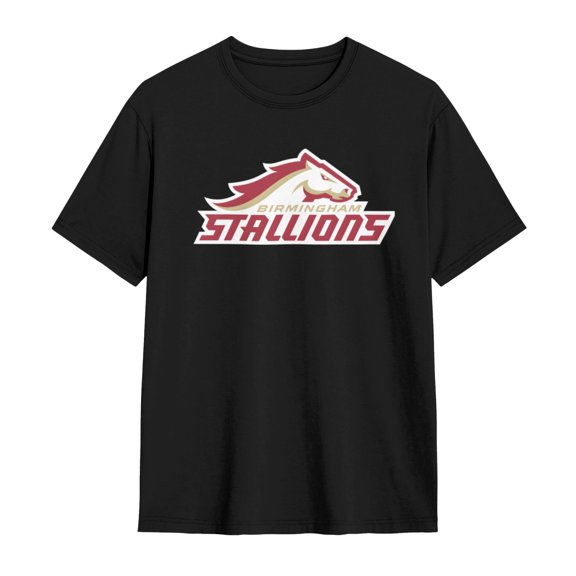 Birmingham Stallions Shirt Short Sleeve Cotton Tshirt