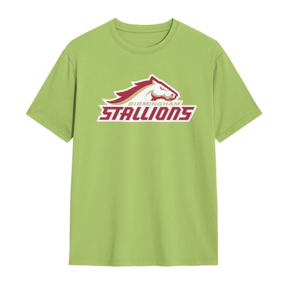 Birmingham Stallions Shirt Short Sleeve Cotton Tshirt