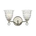 thumbnail image 1 of Birone 2-Light Bathroom Vanity Light in Polished Nickel, 1 of 3