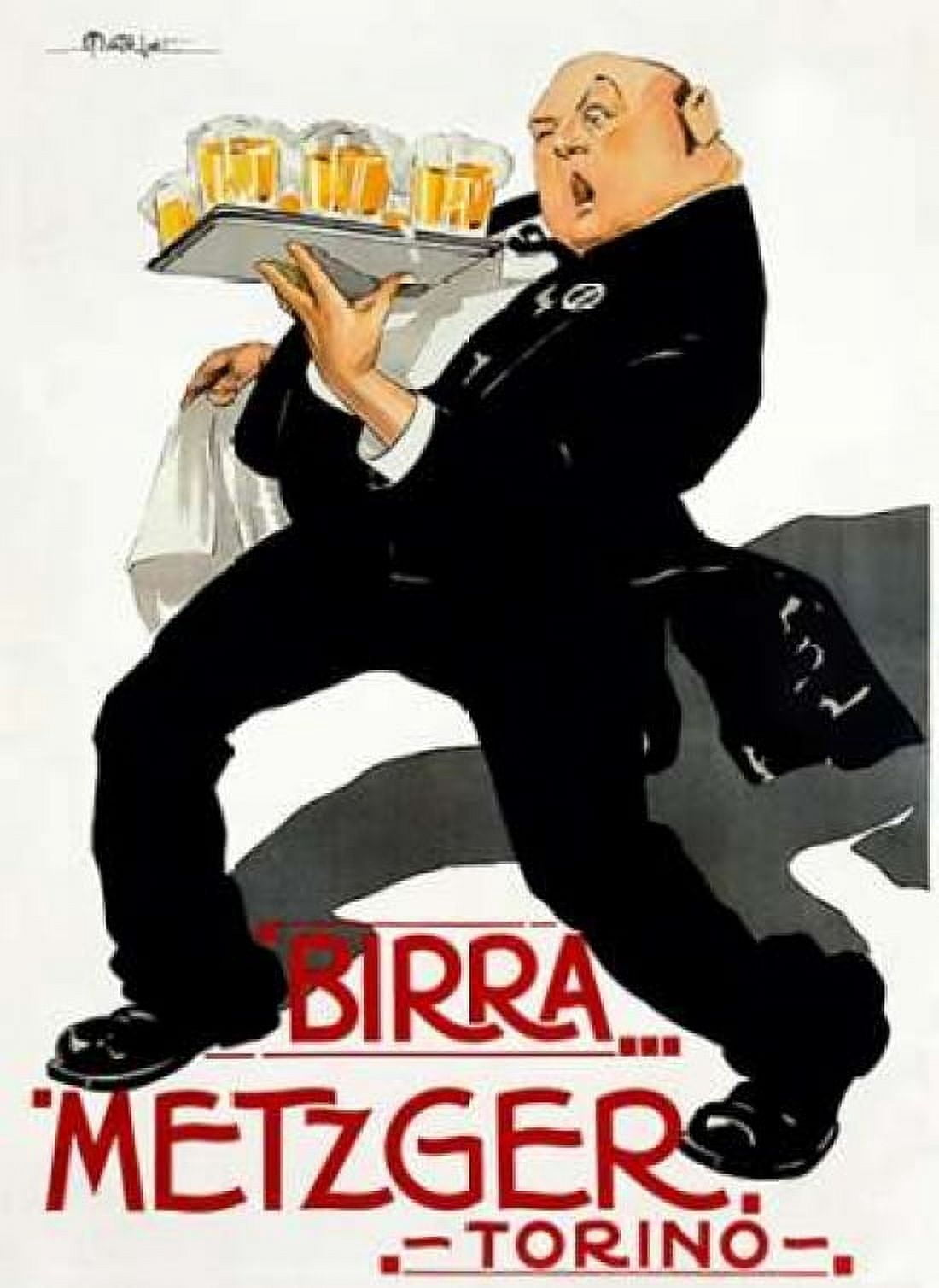 Birra Metzger Canvas Art - Filberto Mateldi (18 x 24)