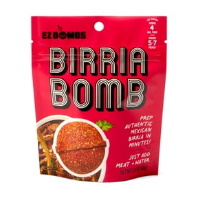 EZ Bombs Birria Bomb Seasoning, 1 Pack Authentic Mexican Spice Mix for Tacos, Burritos, Nachos, and Quesadillas Made with Real Chiles, Herbs, and Spices
