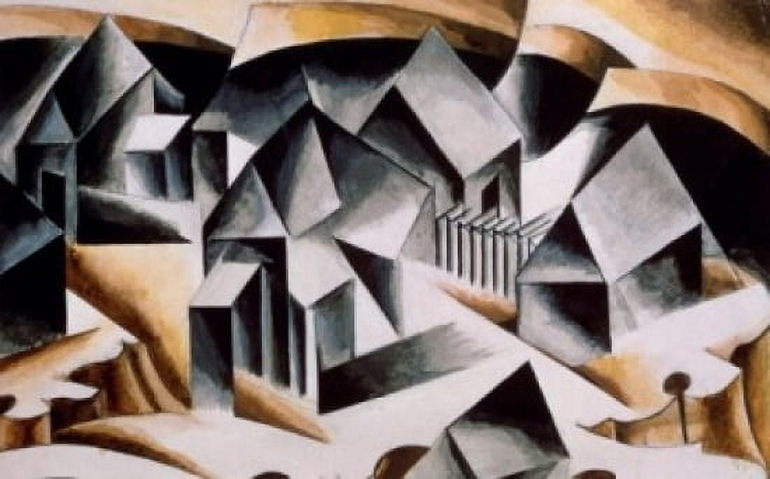 Birsk 1916 Ljubov Sergeevna Popova (1889-1924 Russian) Private Collection of G Kostaki Athens Greece Canvas Art - Ljubov Sergeevna Popova (24 x 36)
