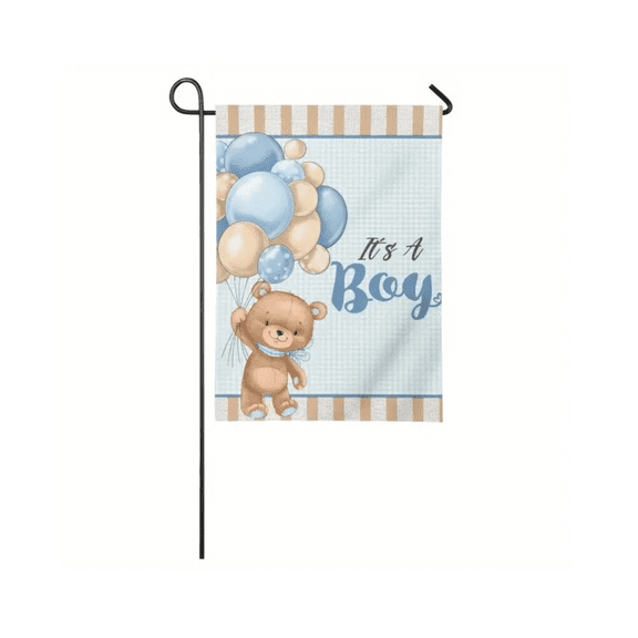 Birth Announcement It'S A Boy Flag 12x18 POLE NOT INCLUDED Garden Flag