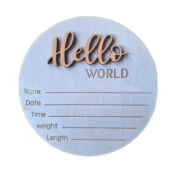 Birth Announcement Sign Newborns Unique Birth Board Wooden Photoshoots Props Shower Present Baby Birth Card