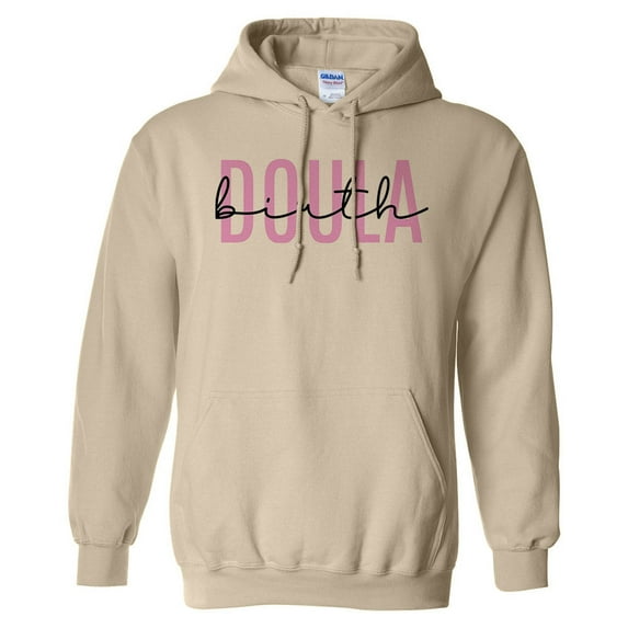 Birth Doula Hoodie Sweatshirt Unisex 3X-Large Sand