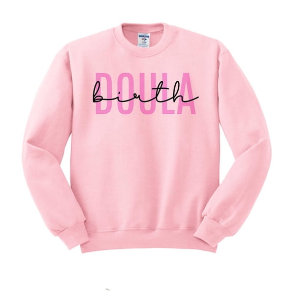 Birth Doula Sweatshirt Unisex 3X-Large Pink