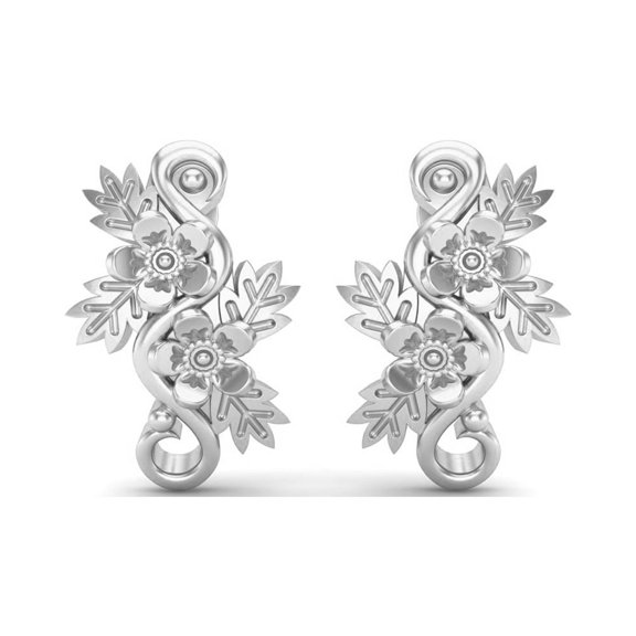 Birth Flower Earrings 925 Sterling Silver Women Stud Valentines Day Gifts Earrings