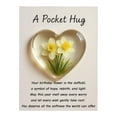 thumbnail image 1 of Birth Flower Pocket Hug, Twelve Kinds of Flower Token, Heart-Shaped Mini Keepsake with Blessing Card for Encouragement & Emotional Support, Birthday & Tough Days, 1 of 2