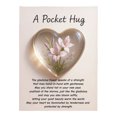 thumbnail image 1 of Birth Flower Pocket Hug, Twelve Kinds of Flower Token, Heart-Shaped Mini Keepsake with Blessing Card for Encouragement & Emotional Support, Birthday & Tough Days, 1 of 2