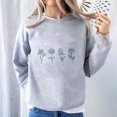 Birth Month Birth Flower Sweatshirts Gift for Her Flower Sweatshirts