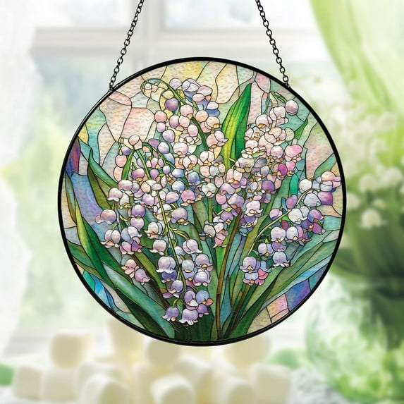 Birth Month Flower Stained Glass Suncatcher, Perfect Memorial Gift, Grandma's Garden, Mother's Day Surprise, or Birthday Present for Friends