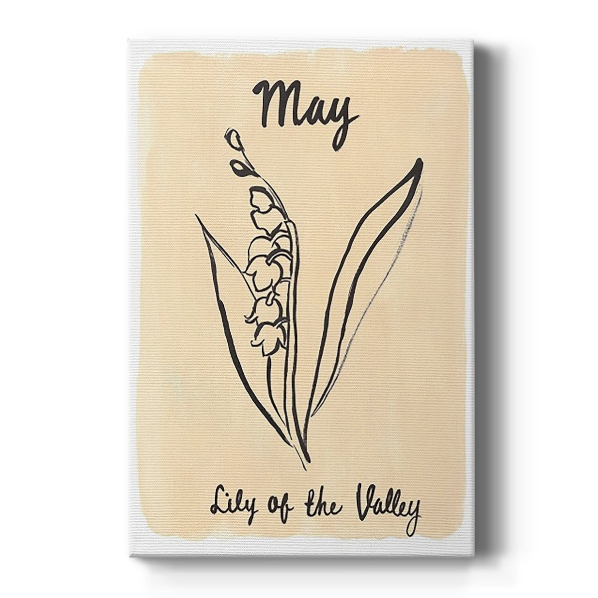 Birth Month V Premium Gallery Wrapped Canvas - Ready to Hang