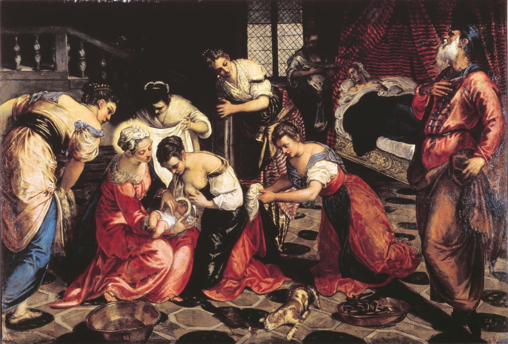 Birth Of Saint John The Baptiste Canvas Art - (24 x 18)
