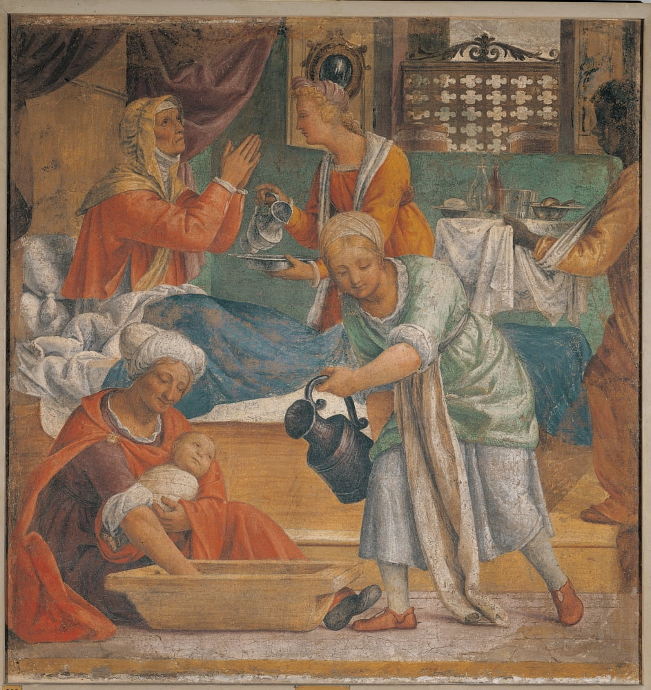 Birth Of The Virgin Canvas Art -  (18 x 24)