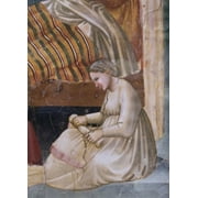 Birth Of The Virgin - Detail , Giotto(ca.1266-1337 Italian), Fresco Capella Scrovegni, Padua, Italy Poster Print (18 x 24)