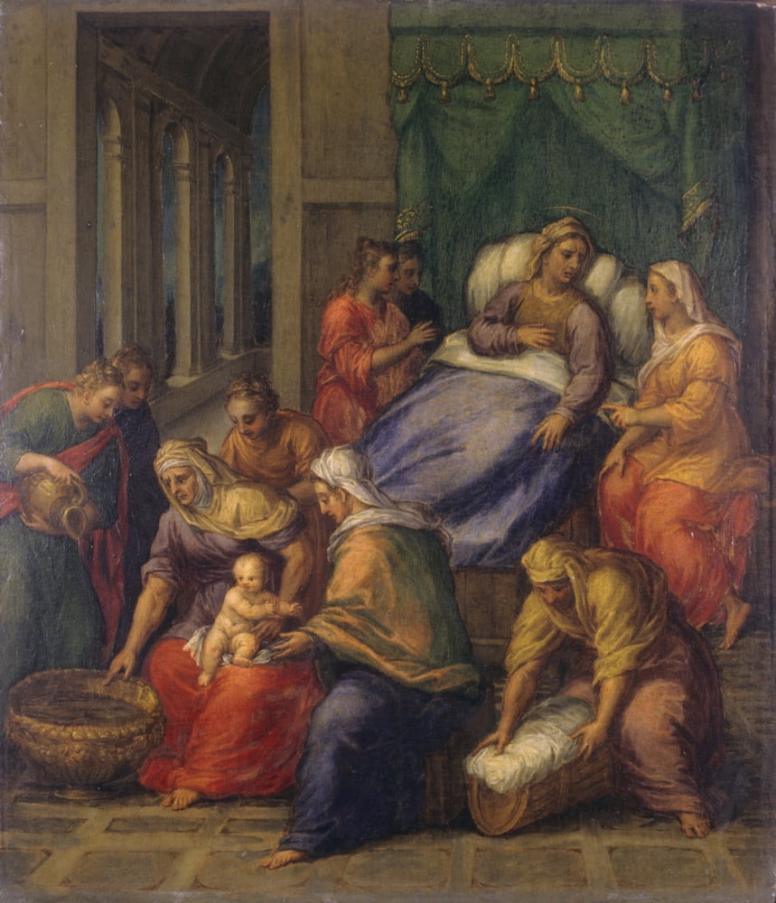Birth Of The Virgin Mary (Nascita Di Maria Vergine) Canvas Art - (18 x 24)