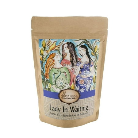 Birth Song Botanicals Lady in Waiting Pregnancy Tea Red Raspberry Leaf Labor Prep & Postpartum Recovery 40 Count
