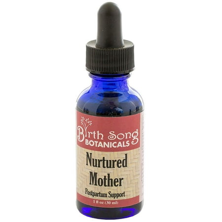 Birth Song Botanicals Nurtured Mother Postpartum Essentials and Support Supplement, Herbal Afterbirth Tincture for New Moms after Labor and Delivery, Natural Postpartum Care, 1oz Bottle