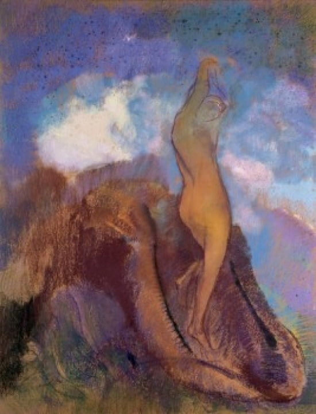 The Birth of Venus (La Naissance de Venue) 1875 Odilon Redon (1840-1916French) Pastel Muse du Petit Palais Paris France Canvas Art - Odilon Redon (24 x 36)