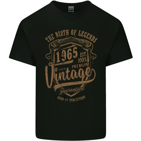 Birth of Legends 60th Birthday 1965 for a Retro and Vintage and Unisex T-Shirt, up to size 5XL