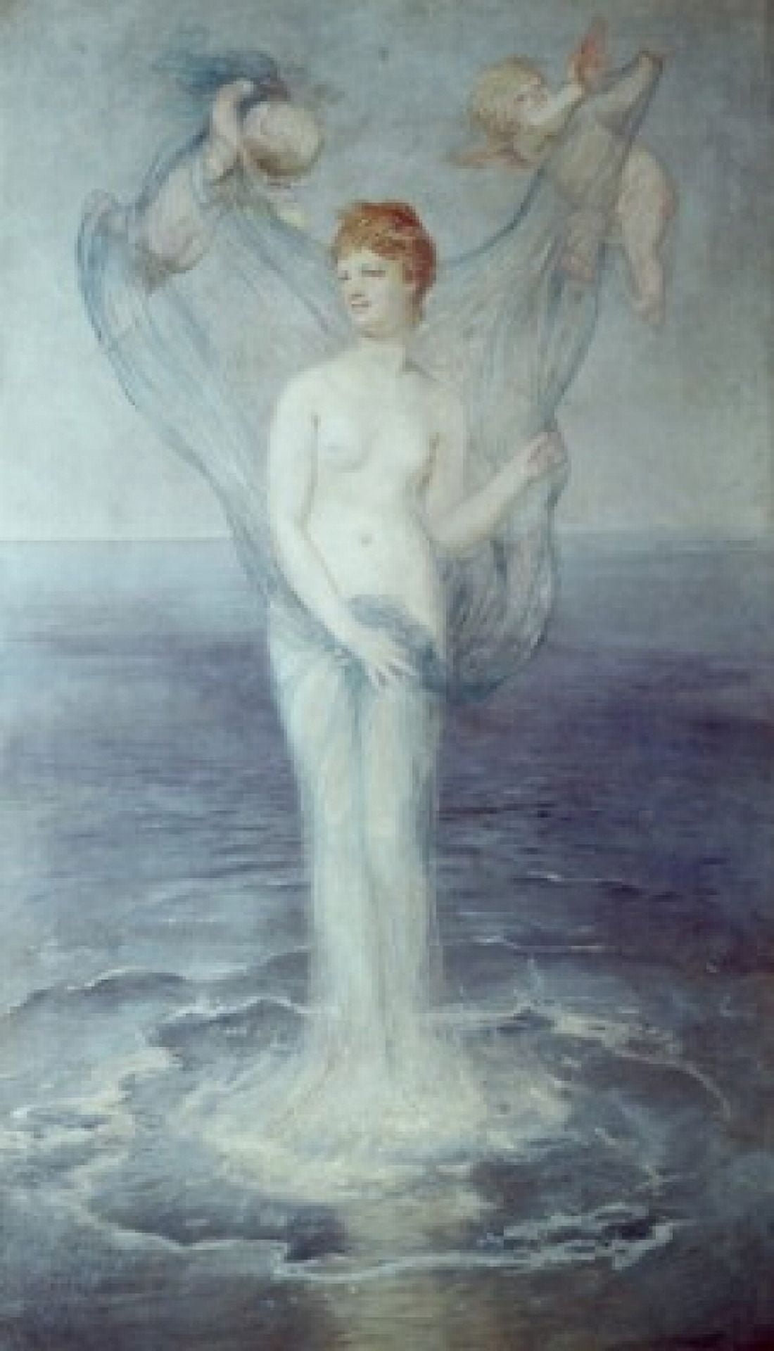 Birth of Venus 1868 Arnold Bocklin (1827-1901 Swiss) Canvas Art - Arnold Bocklin (24 x 36)
