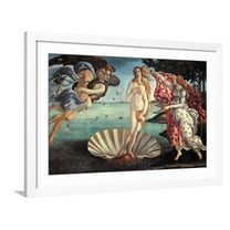 Art.com Birth of Venus Art Print by Sandro Botticelli, White Frame Wall Art, 44" x 32"