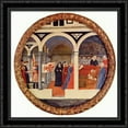 thumbnail image 1 of Birth tray 28x28 Large Black Ornate Wood Framed Canvas Art by Tommaso Masaccio, 1 of 2