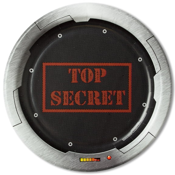 Birth5000 - Top Secret Spy Dessert Plates (8) -