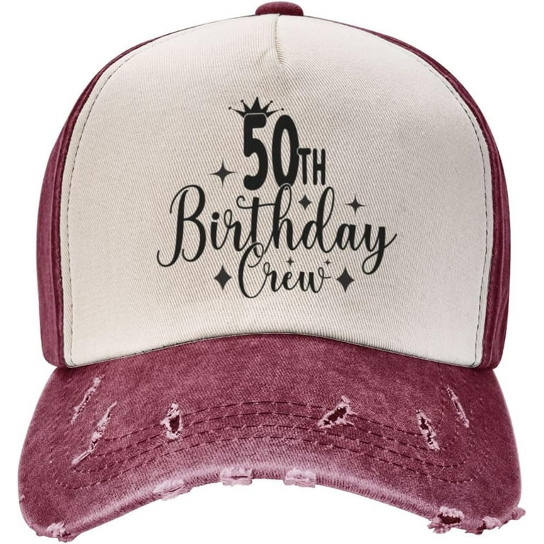 50th birthday baseball cap sales