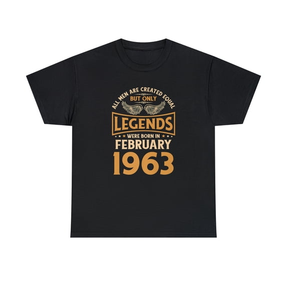 Birthday 60 Legend February 1963 T-Shirt