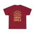 thumbnail image 1 of Birthday 60 Legend February 1963 T-Shirt, 1 of 1