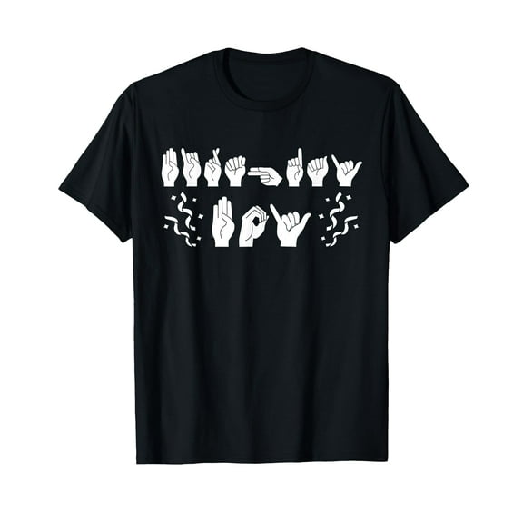 Birthday ASL American Sign Language For Boys T-Shirt