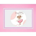 thumbnail image 1 of Birthday Ballerina-Caucasian Edible Extra Large 8 x 10 Cake Decoration Topper Image, 1 of 3