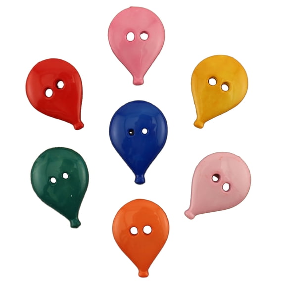 Birthday Balloons Button Bag - Pack of 7