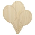 thumbnail image 1 of Birthday Balloons Trio Wood Shape Unfinished Piece Cutout Craft DIY Projects - 6.25 Inch Size - 1/8 Inch Thick, 1 of 7