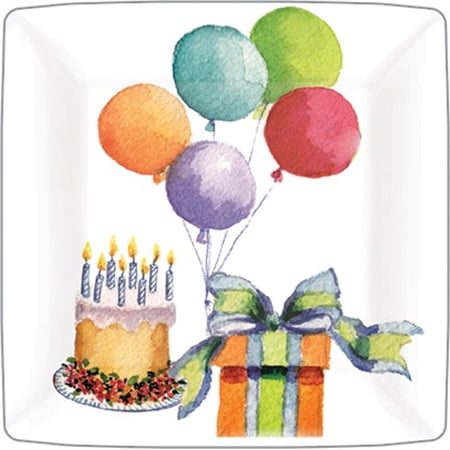 Birthday Bash 7" Square Dessert