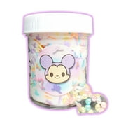 Hoshimi Slimes Cute Mouse Birthday Batter Butter Slime with Heart Charm, 4 oz