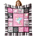 thumbnail image 1 of Birthday Blanket Birthday Gifts for Women - Stepping into 30th Birthday Like A Queen 50" X 60" Soft Throw Blanket - Best Happy 30th Birthday Gifts for Women 30th Woman Birthday Gift Ideas, 1 of 5