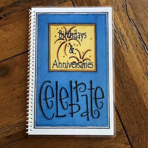 Birthday Book Anniversary Organizer Planner Personalized Free