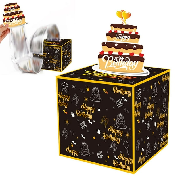 Birthday Box For Gift Pull Roll Gift Boxes For Kids Adults With Happy