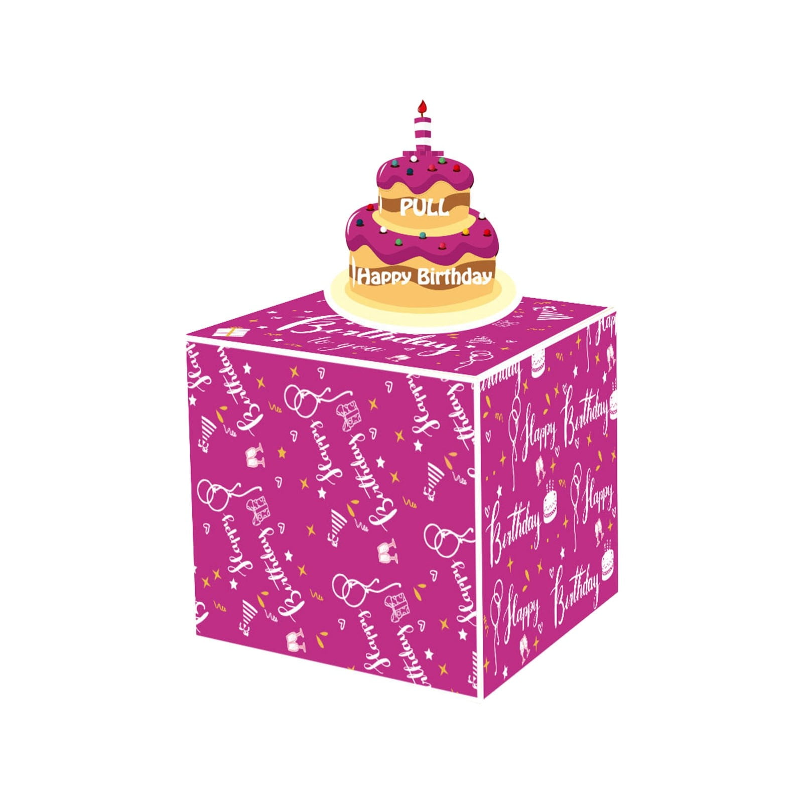 Birthday Box For Gift Pull Roll Gift Boxes For Kids Adults With Happy