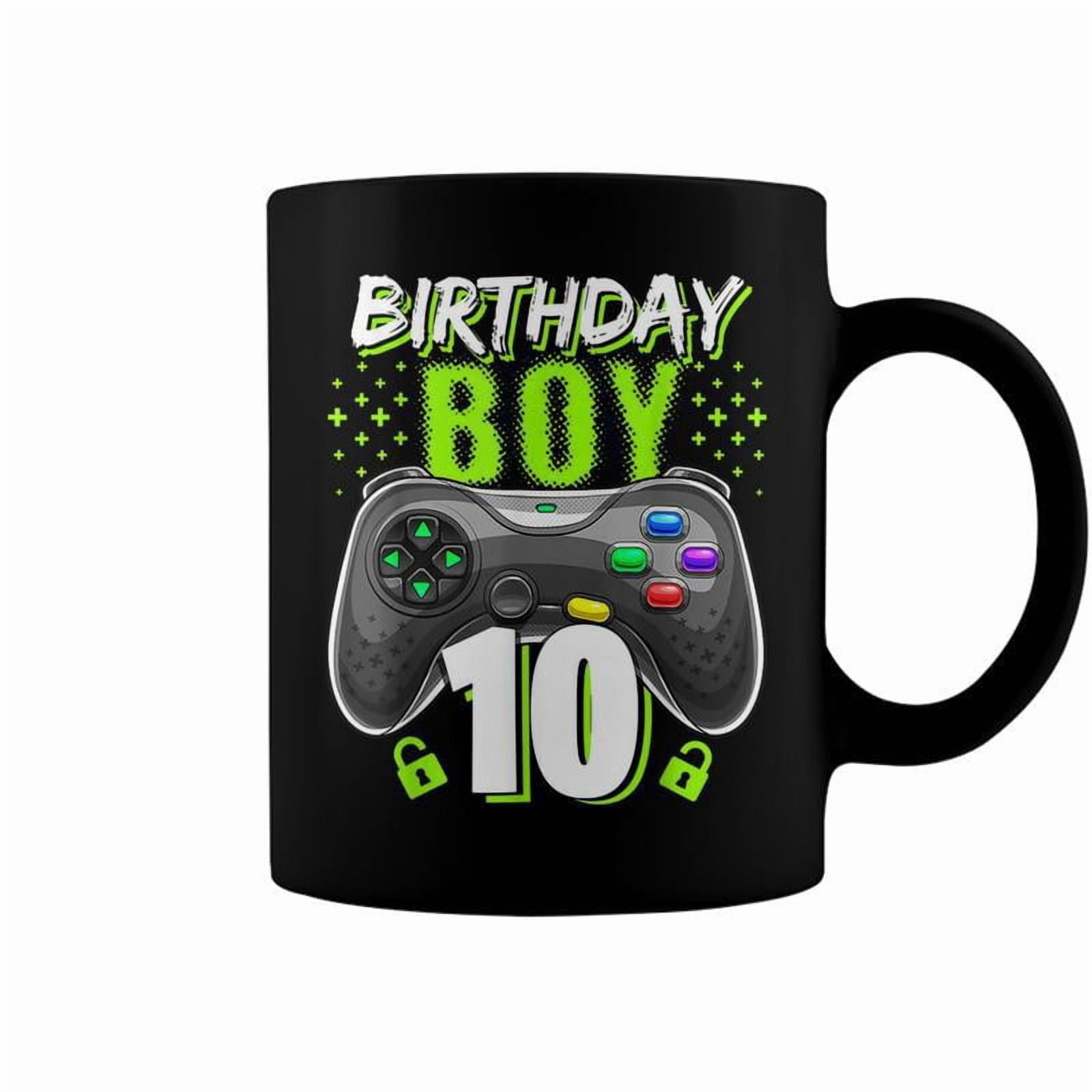 Birthday Boy 10 Video Game Controller Gamer 10Th Birthday Coffee Mugs ...
