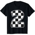 thumbnail image 1 of Birthday Boy 2 Two Race Car 2nd Birthday Racing Car Flag T-Shirt, 1 of 3